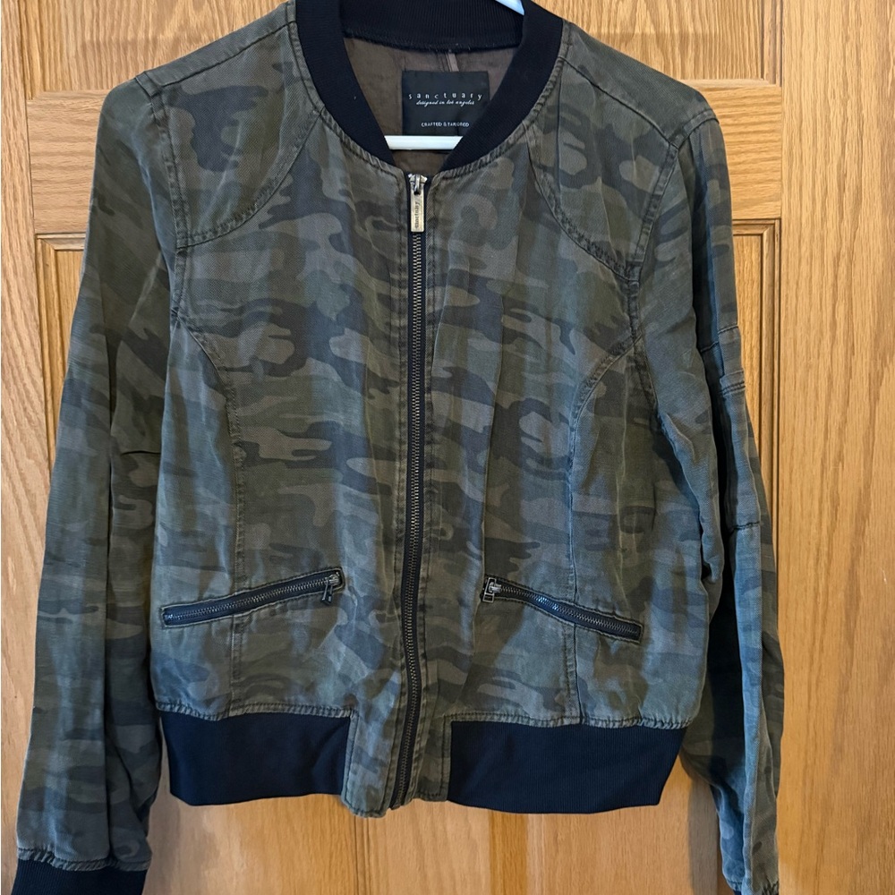 Sanctuary Brown Jacket with Black Trim